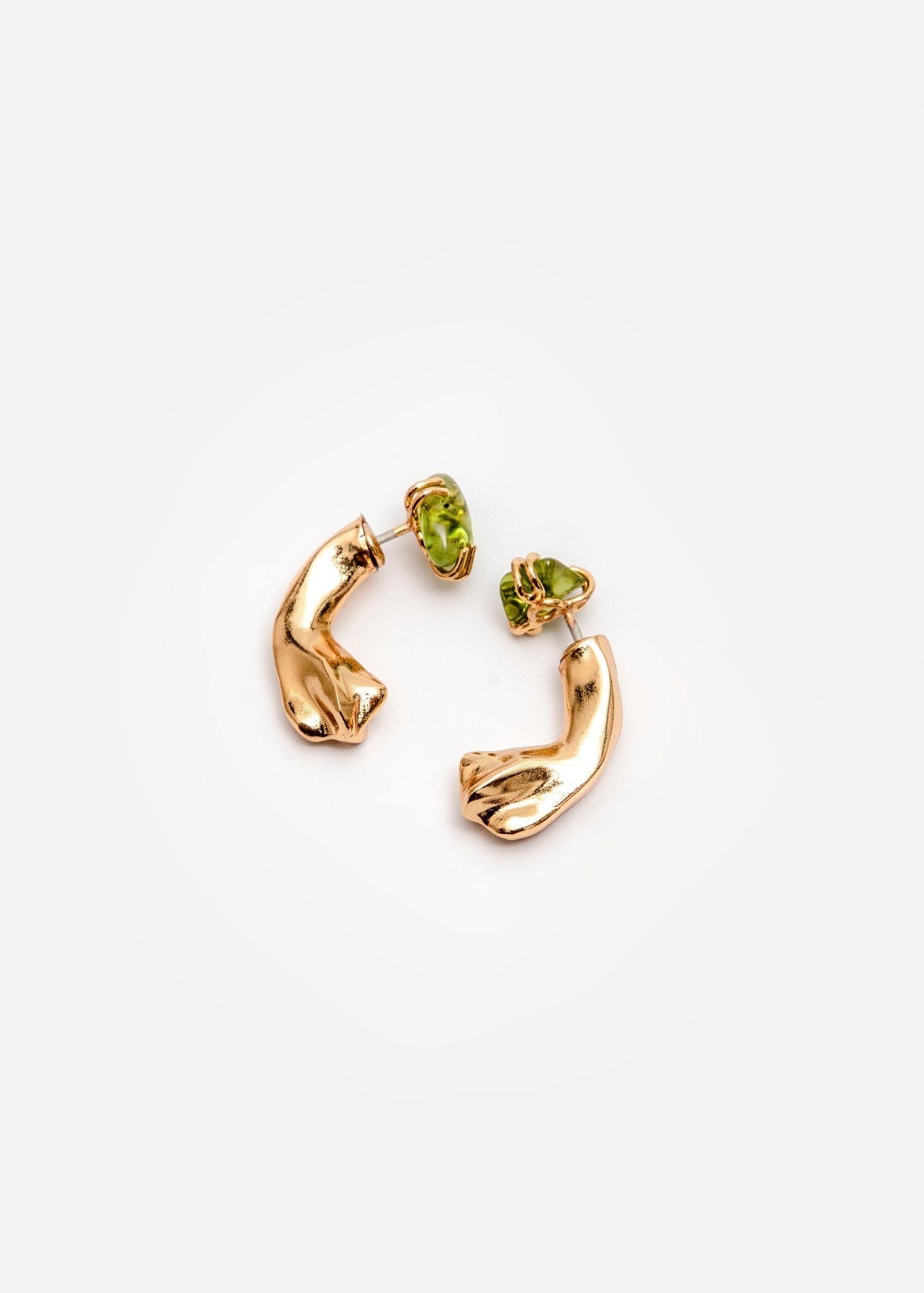 Aretes the mini peridoto petal curve