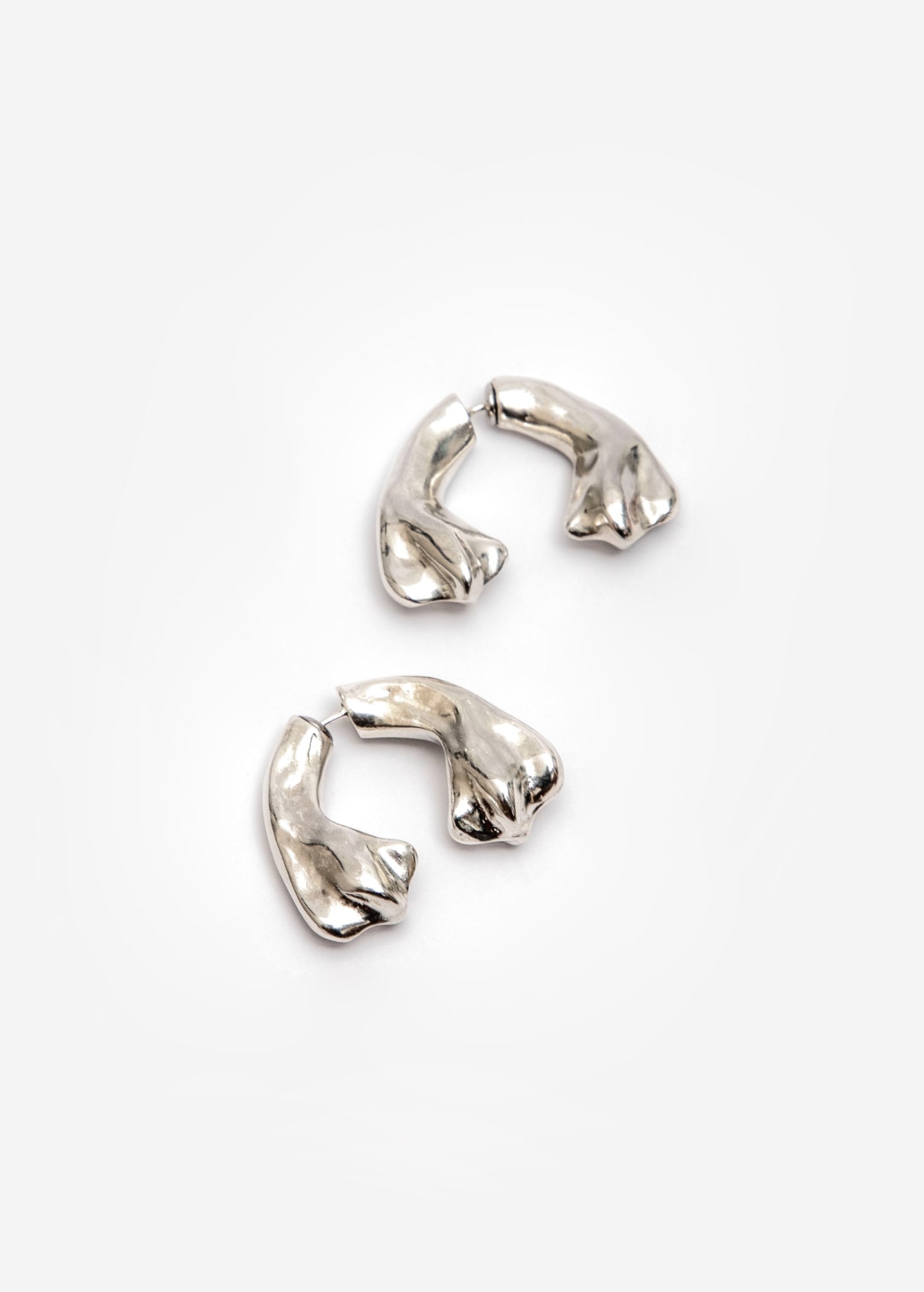 Aretes the maxi petal curve plata