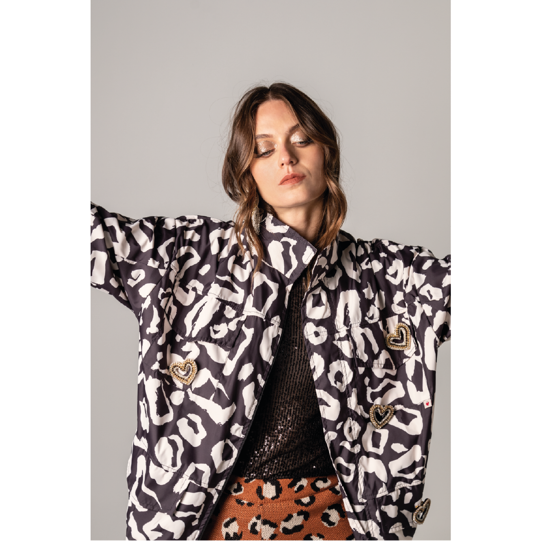 Black Leopard Jacket