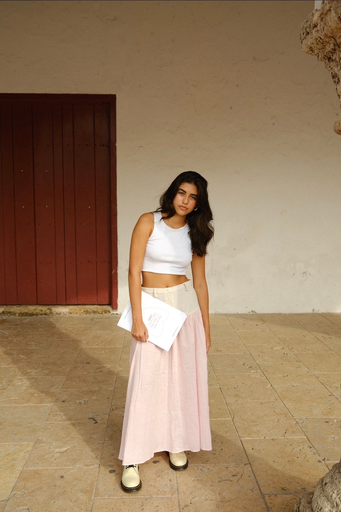 Sand Stripe Skirt