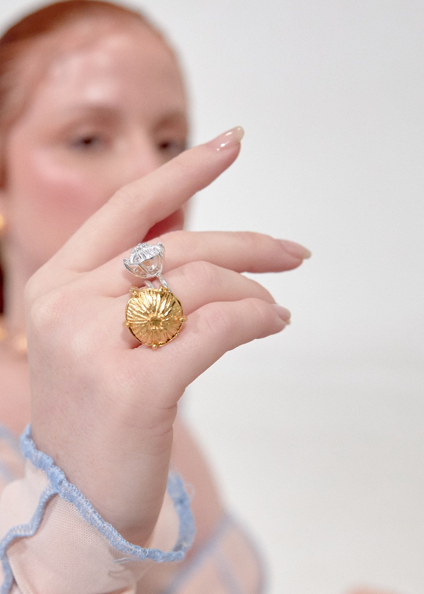 Anillo Sombrerito midi dorado